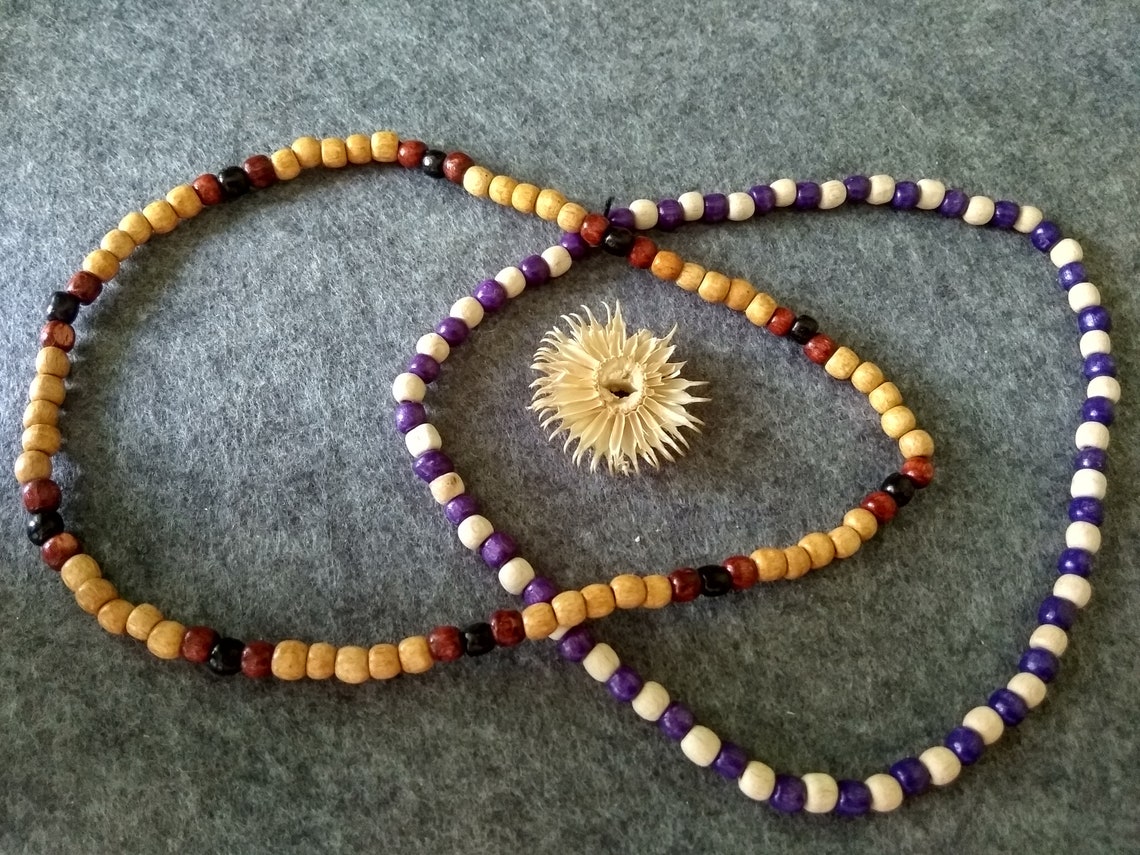 Juniper Unisex Colored Necklace. Wooden Beaded Choker. Aroma Etsy