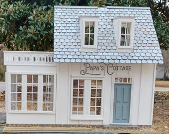 Vintage Madeline Old House in Paris Doll House. Working Door