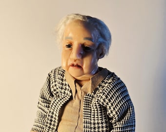 Dapper Dan Miniature Doll: OOAK Polymer Clay Art Doll - 1/6 Scale