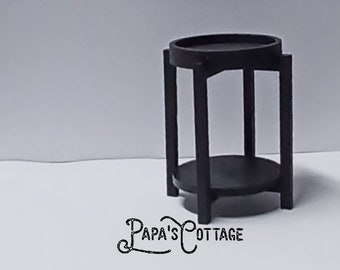 Mid-Century Modern End Table - Miniature MCM Nightstand - 1:12 scale Mid Century Modern Furniture
