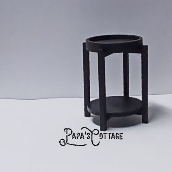 Mid-Century Modern End Table - Miniature MCM Nightstand - 1:12 scale Mid Century Modern Furniture