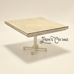 Camila - M&M Dollhouse table -  Miniature Dining table - 1:12 Doll House display, kitchen table, dining table, miniature kitchen