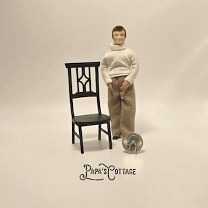 Silas Miniature Dollhouse Dining Chair - 1:12 Scale
