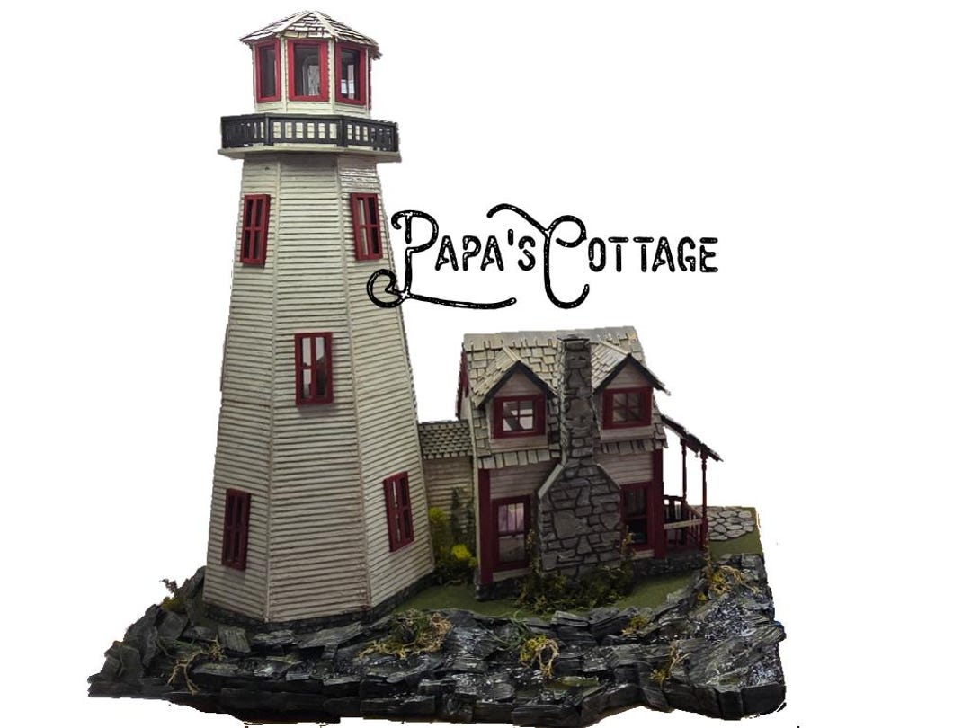 Custom 1:24 Lighthouse Dollhouse - to Be Built Handmade OOAK Miniature ...