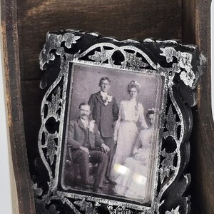 Antique Photo 4 adults - Miniature Vintage Wall Art - Mini artwork - 1:12 scale or Half Scale - antique portrait picture