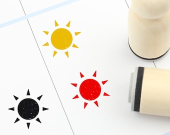 \u03a6 15mm Mini Rubber Stamps ST004Y Cute Sun Cloud Stamps 1pcs Vintage Sunny Rubber Stamp Mini Weather Stamps