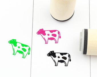 Dairy cow Holstein farm rubber stamp for scrapbooking and papercraft 4h FFA