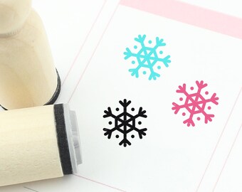 Mini Snowflake Rubber Stamp Set