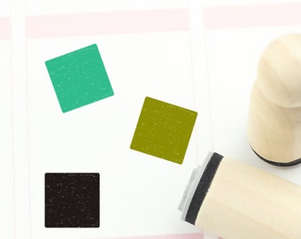 Square Rubber Stamp,  Geometric Stamp,  Cute Square Stamp, Planner Stamp, 10mm, 16mm, 20mm  Mini Stamps - S627