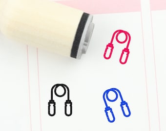 20mm  Mini Stamps Jump rope Rubber Stamp Planner Stamp Cute Jump rope Stamp S860 16mm rope jumping Stamp