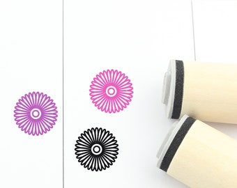 Flower Stamp 20mm Mini Stamps Gerbera Rubber Stamp S666 Cute Gerbera Stamp Planner Stamp 16mm