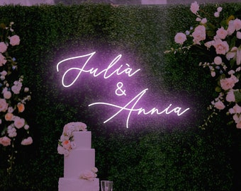 Custom Couple Names Neon Sign, Wedding Neon sign, Multi-color neon Sign