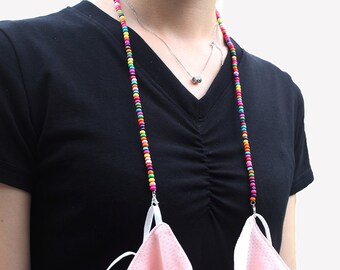 Personalize| Kids names Necklace Lanyard Mermaid Back to school Kids Mask Chains Mask Holders| Face Mask Holder Chains