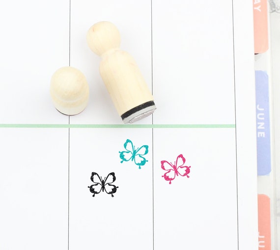 S138 16mm 20mm Mini Stamps Planner Stamp Insects Stamp Worm Rubber Stamp