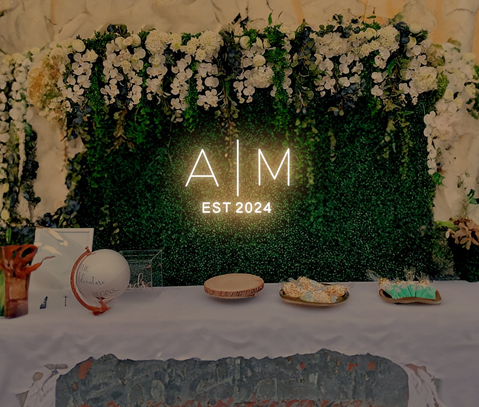 Image of Initials Wedding Neon Sign