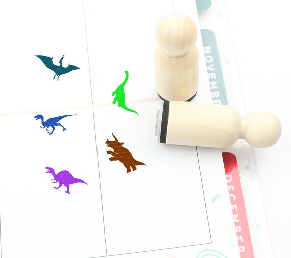 Dinosaur Rubber Stamp Dinosaur Stamp Dinosaur Lover Stamp Etsy
