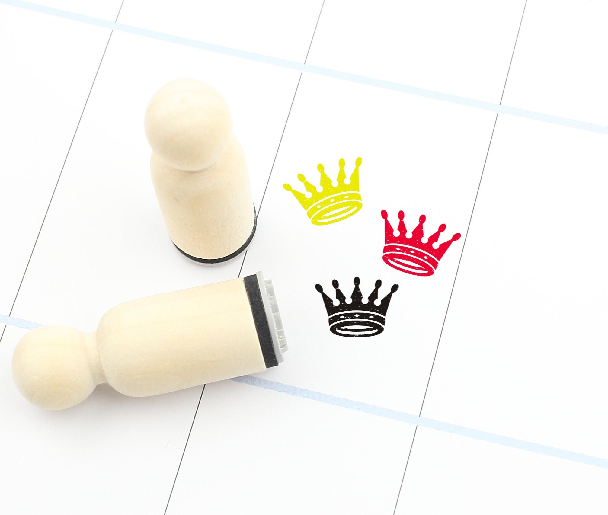 Crown Rubber Stamp King Stamp Cute Crown Stamp Planner Etsy