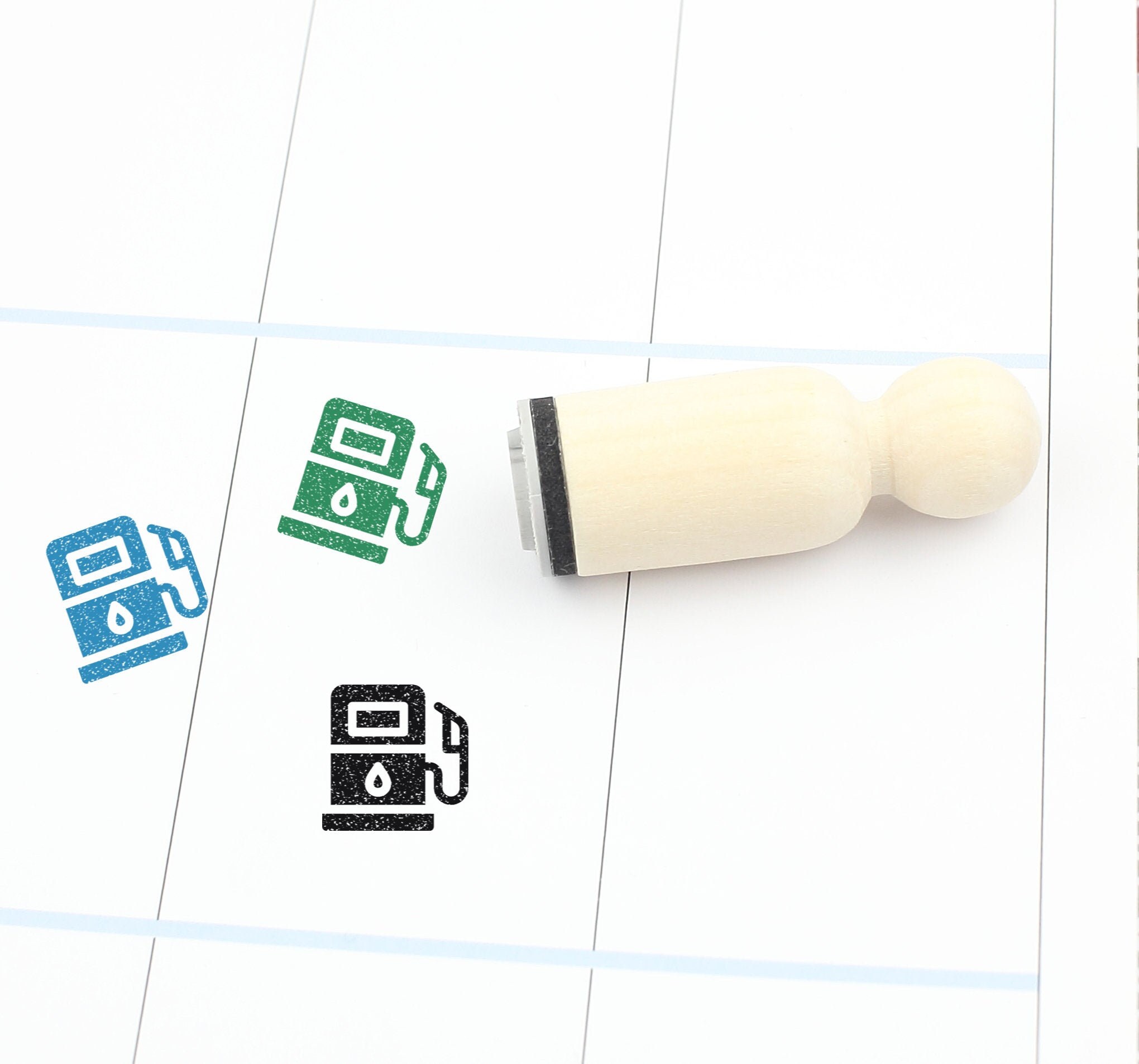 Gas Station Rubber Stamp Gas Pump Stamp Cute Gasoline Stamp Etsy