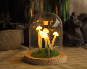 Cute Mushroom Night Light, Mushroom Lamp,  Soft Warm for Kids Gift, Mom Gift