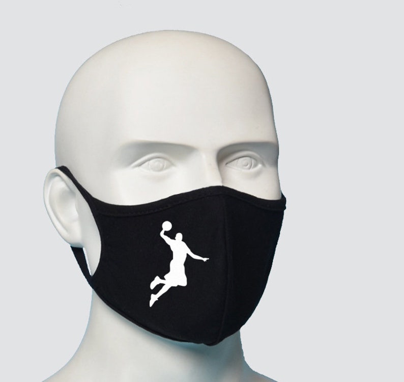 Basketball Face Mask Sports Face Mask Face Mask With Pocket Etsy