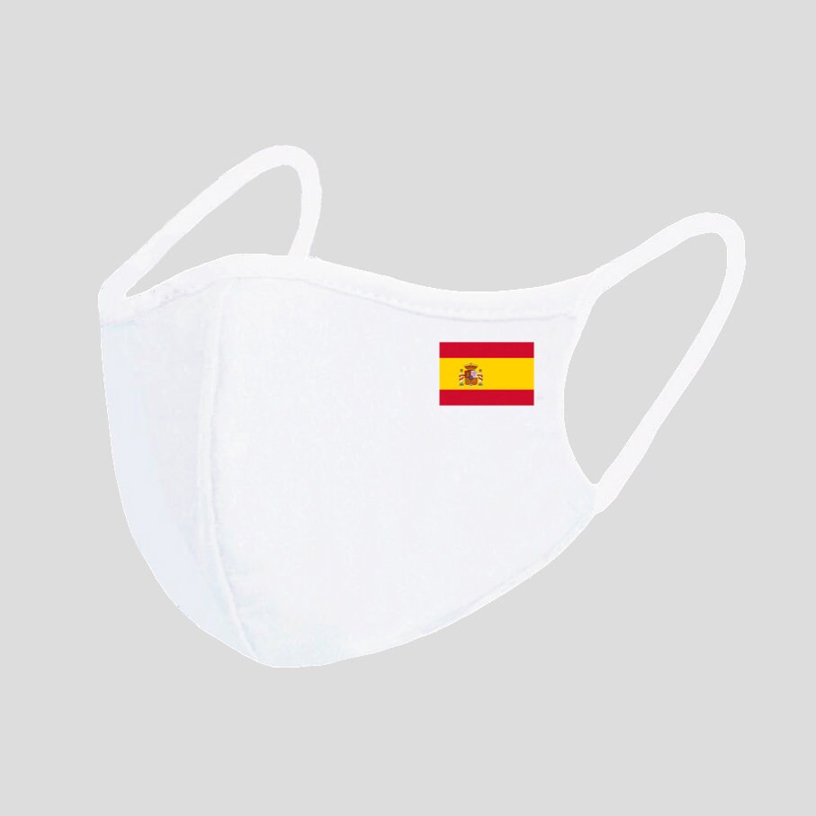 Spain Flag face mask Spanish Gift Reusable PM2.5 Fliter Etsy