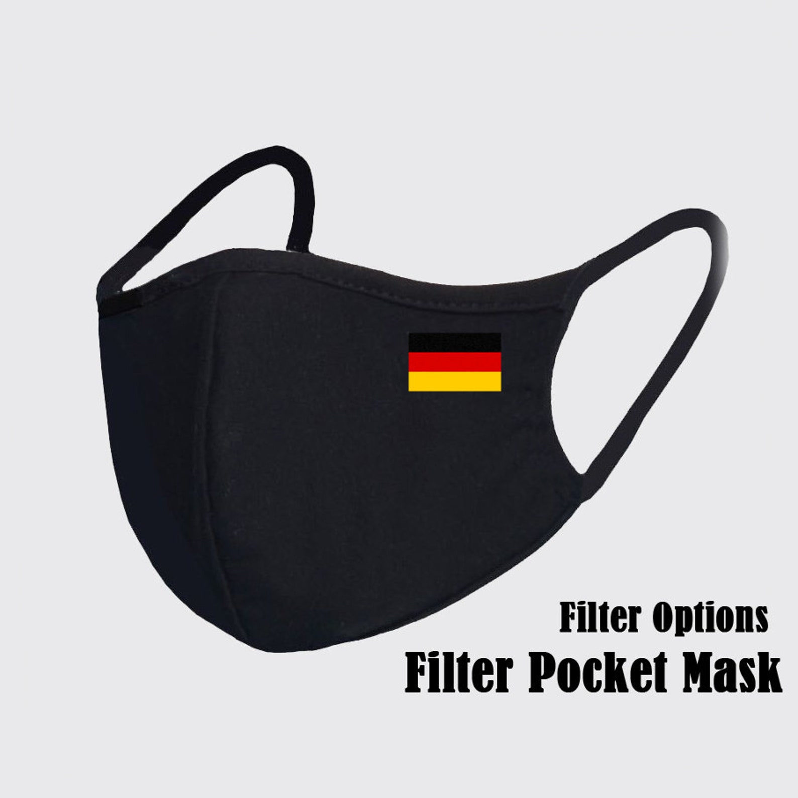 Germany Flag Face Mask German Washable Filterpocket Reusable Etsy