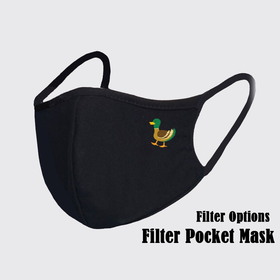 Duck Face Mask Adults Duck Reusable Black White PM2.5 Fliter Etsy