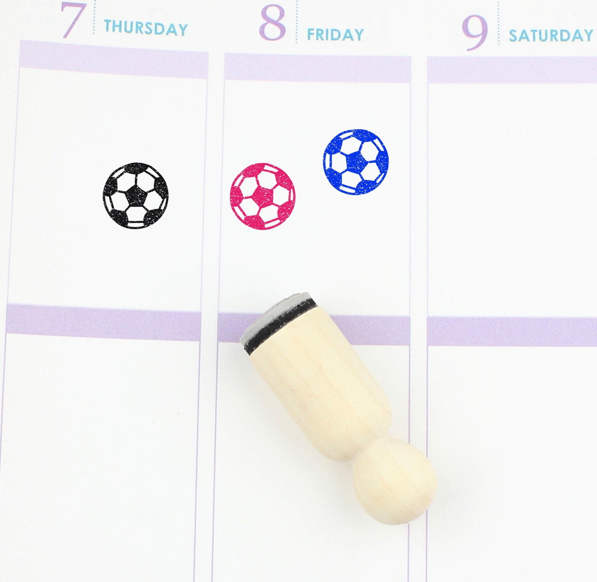 Soccer Ball Rubber Stamp Football Stamp Sport Stamp Etsy