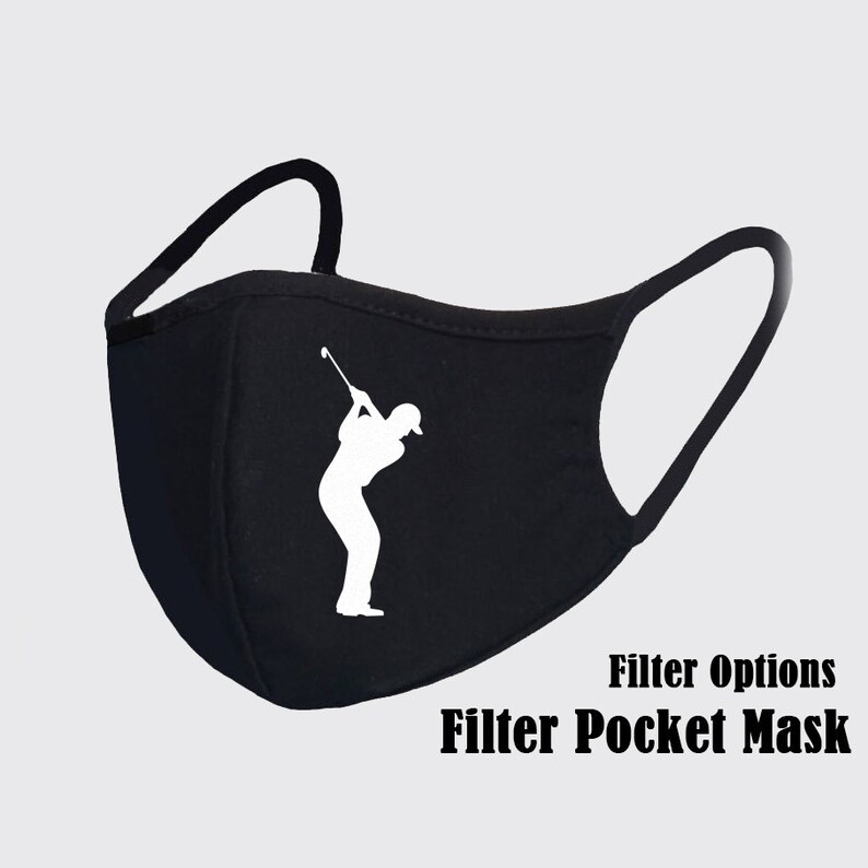 Golf Face Mask Washable Sport Face Masks Reusable Face Etsy