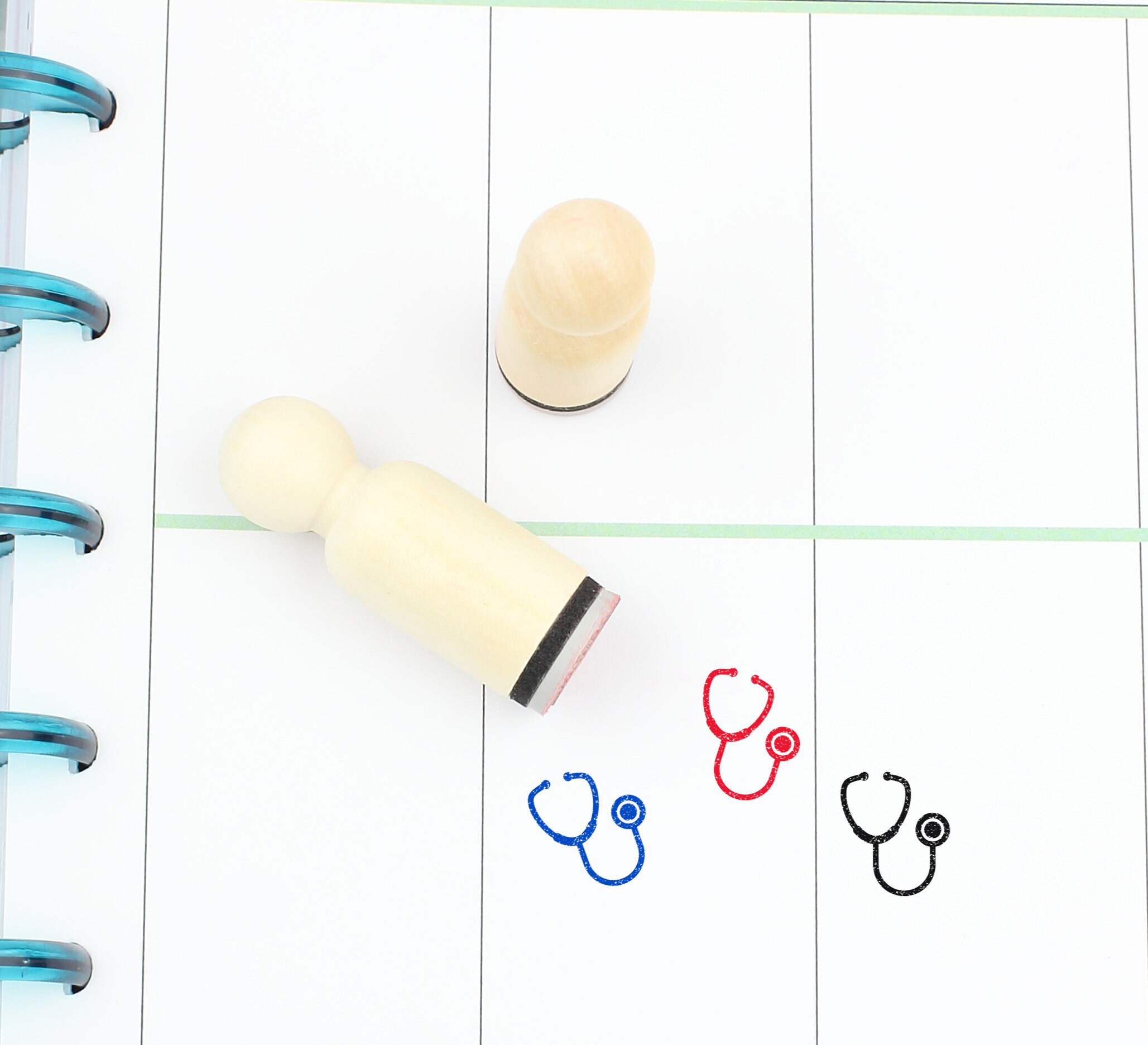 Stethoscope Rubber Stamp Medical Stamp Doctor Stamp Etsy