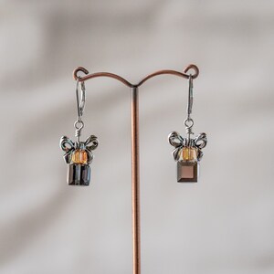 Boucles d’oreilles cadeaux de Noël en cristal