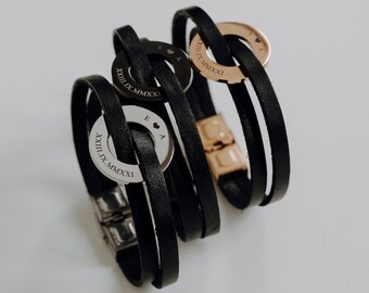 Partner Bracelet with Name, Personalized Partner Bracelets, Bracelet for couples with engraving, Stainless steel bracelet, Engraving bracelet V2, ICONYA