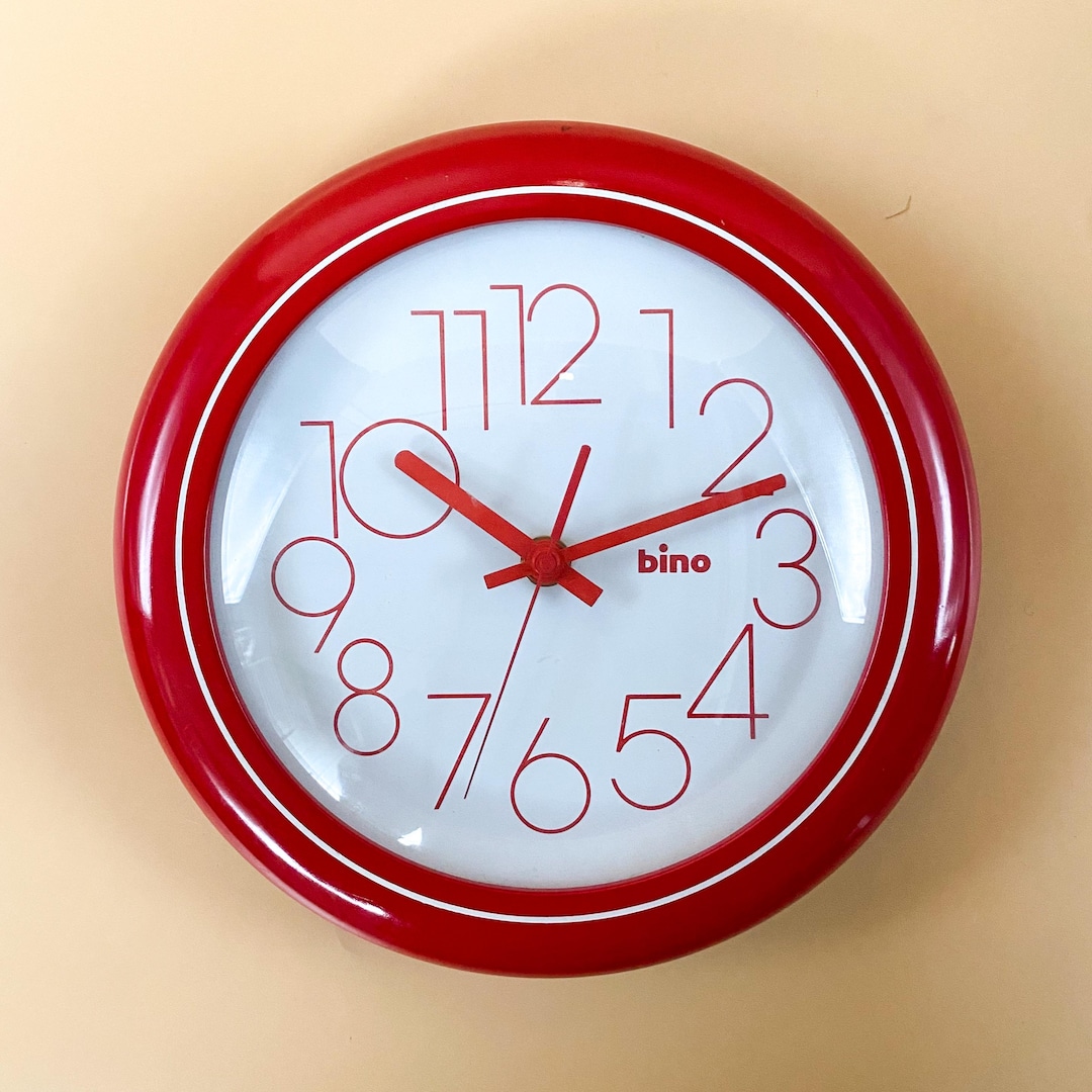 Orologio Da Parete Vintage 30 Cm - Senza Ticchettio - Numeri Grandi - Quarzo Silenzioso