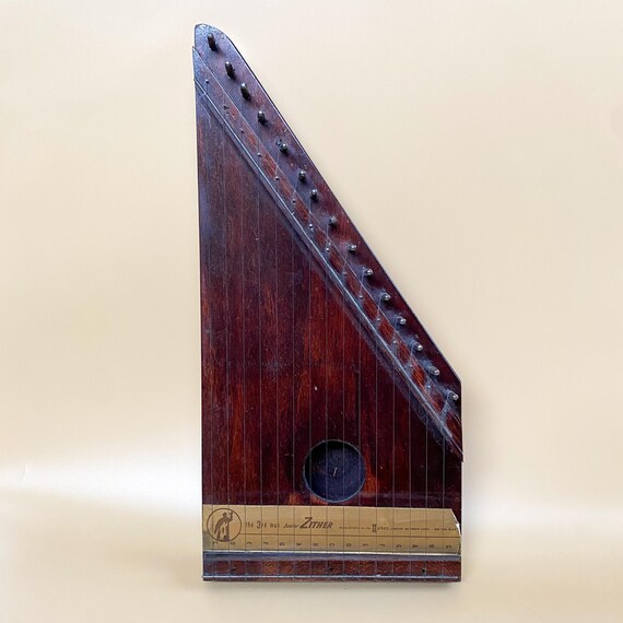 Zither Junior Cetra Strumento Musicale a Corda Vintage in