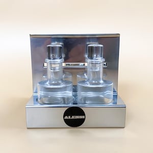 Alessi vintage - set menagere olio aceto sale e pepe in acciaio inox design Alfra