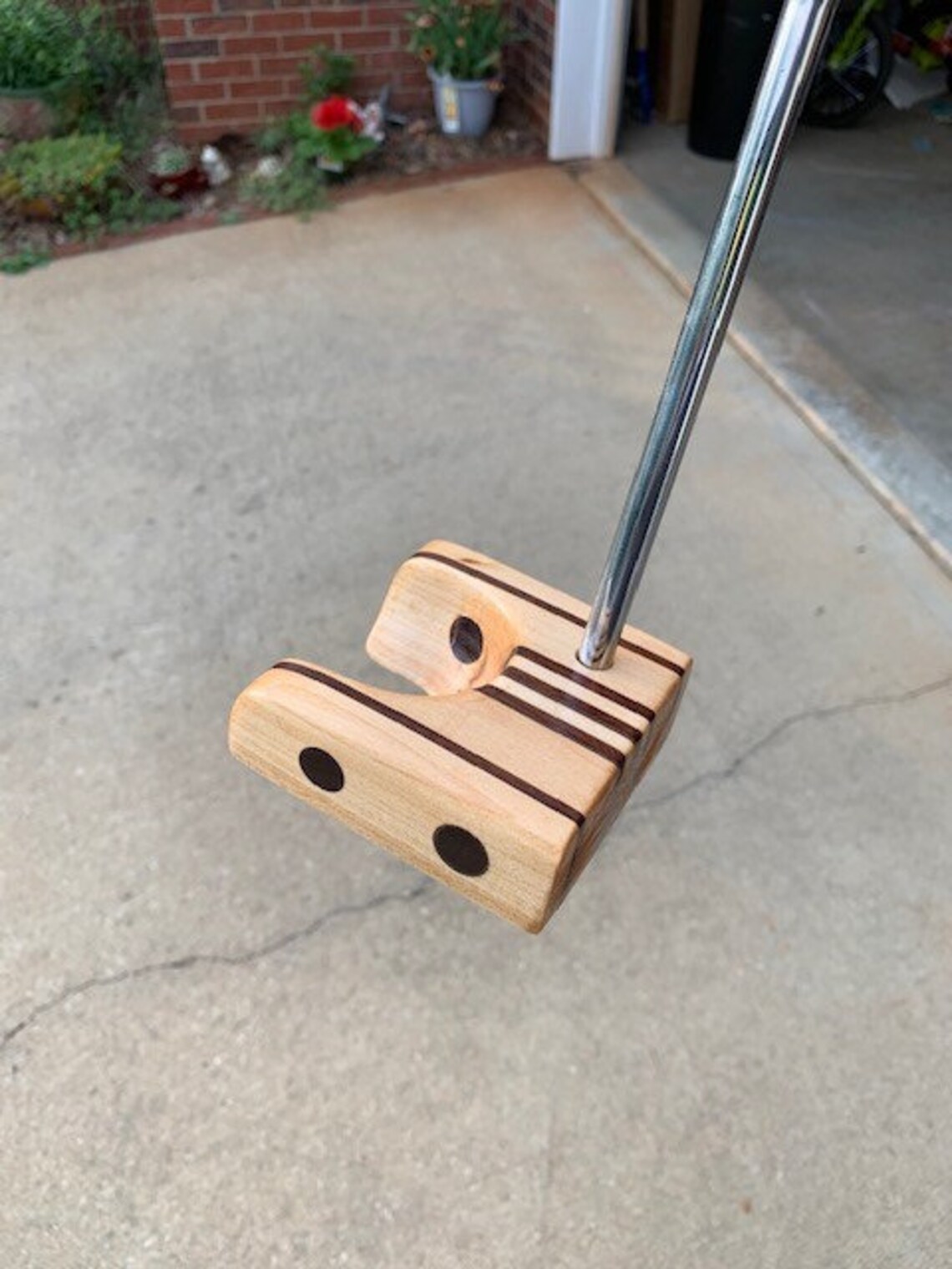 Wood Head Putter With Ball Scoop Etsy