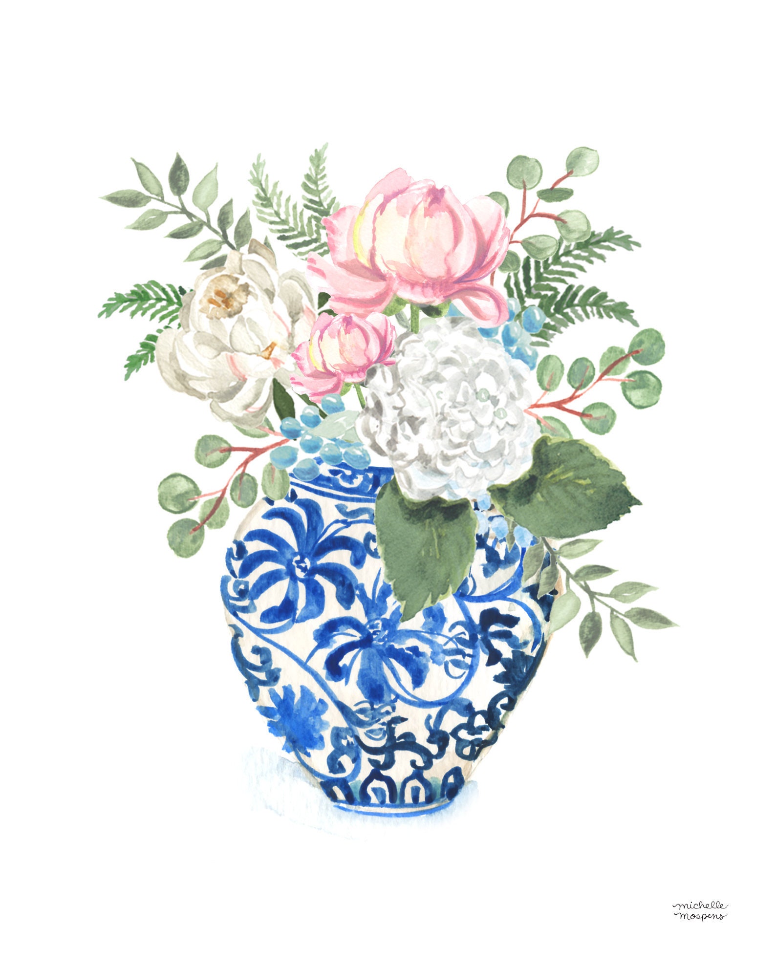 Ginger Jar Print Nursery Wall Art Cute Girly Wall Art Etsy