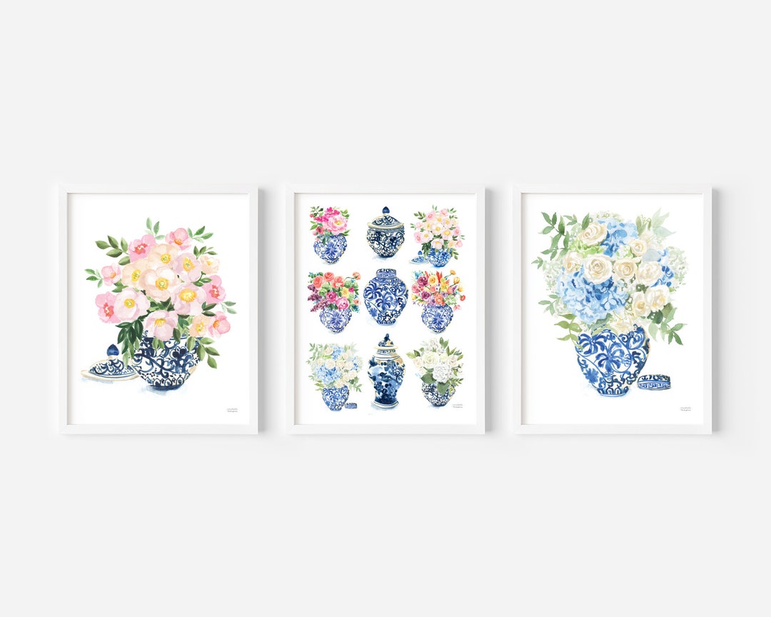 Ginger Jar Prints Ginger Jar Wall Art Wall Art Prints Etsy