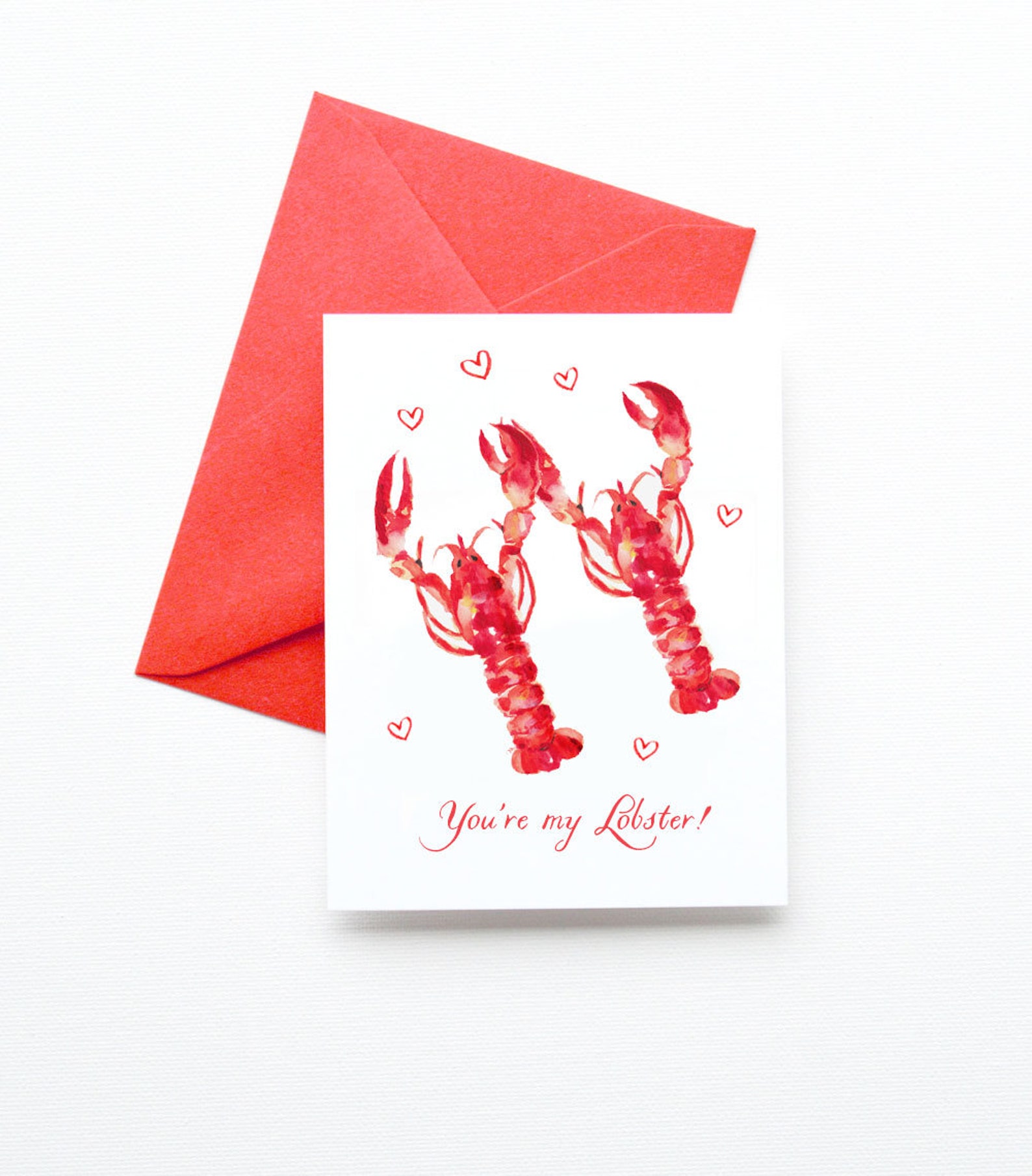 You're My Lobster Card Friends Lobster Card Lobster | Etsy