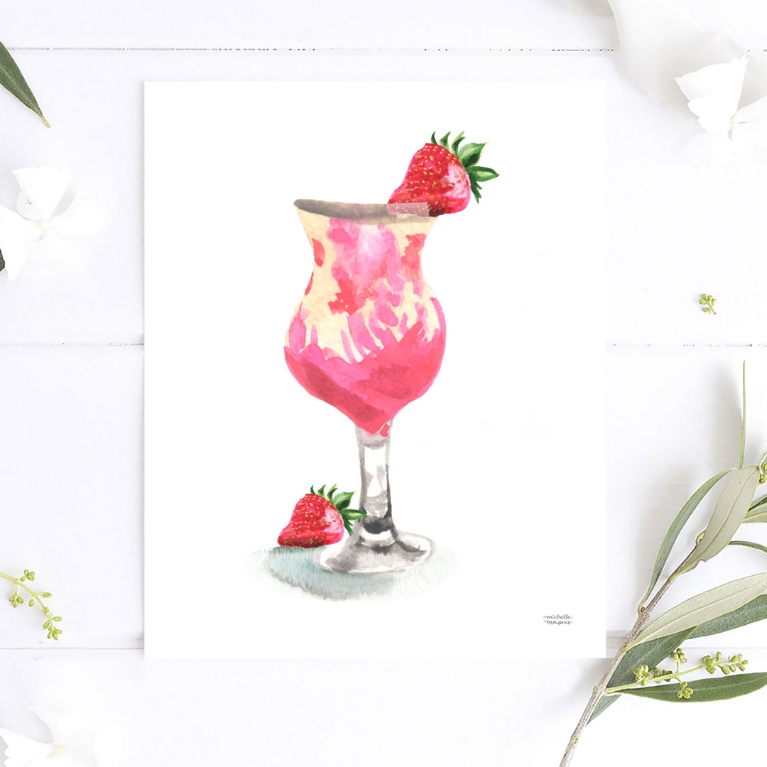Bar Cart Decor, Cute Bar Cart Art Prints by Michelle Mospens ...