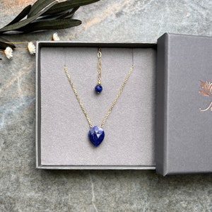 Gorgeous Lapis lazuli necklace, 18k Gold vermeil necklace, Gemstone necklace, Lapis lazuli jewellery, Women necklace, Gift for her