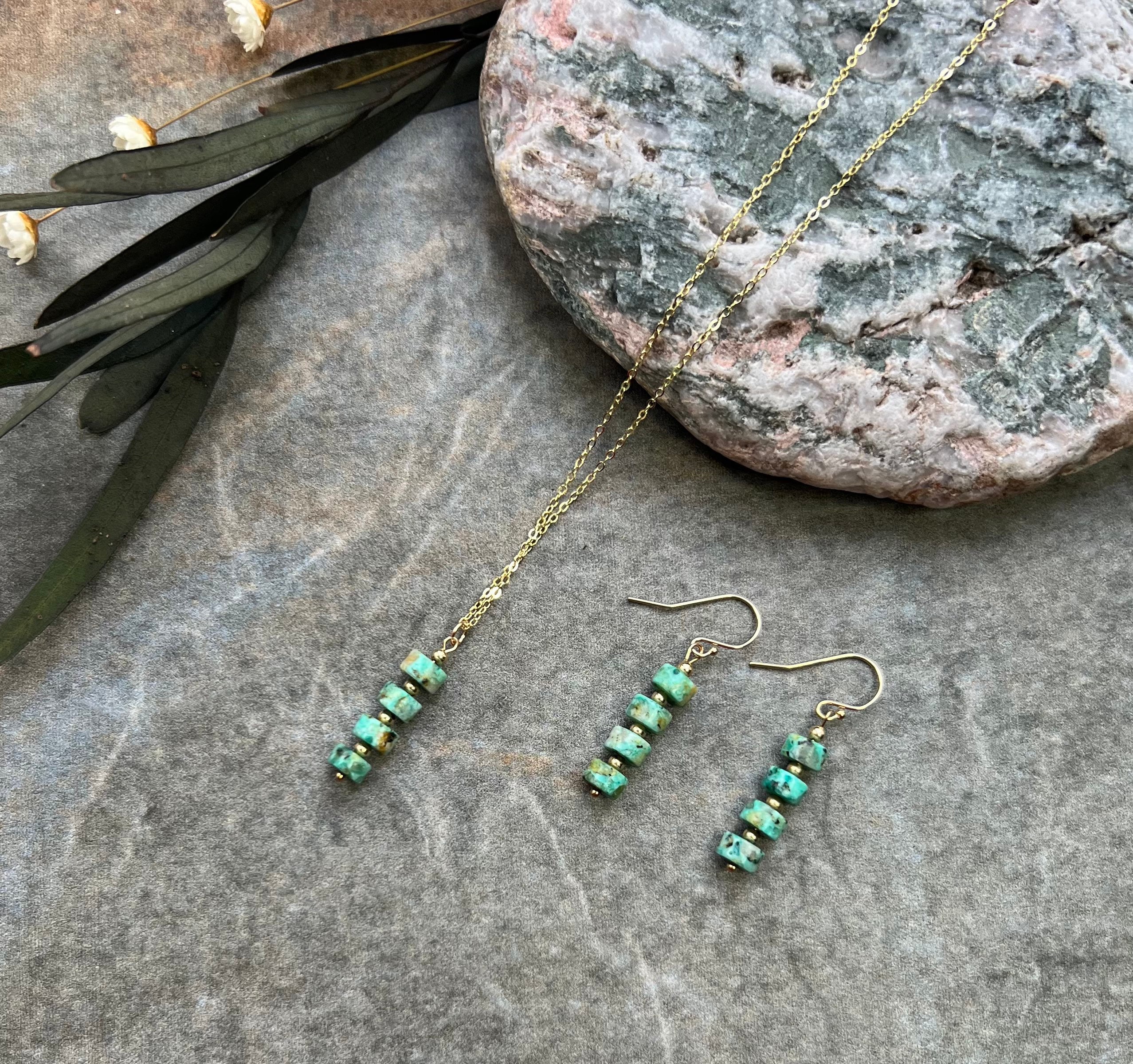 Turquoise jewellery set in gold discount
