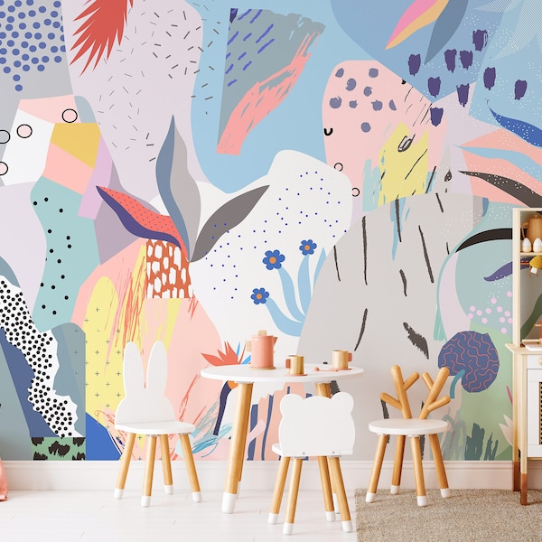 Playroom Wallpaper Etsy