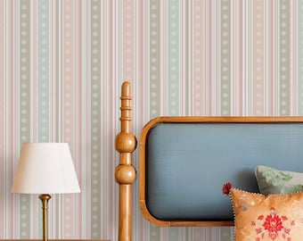 Dark Blue Floral Peel and Stick Wallpaper Vintage Style Removable Wall Art