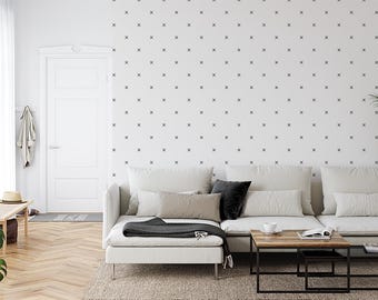 X-patroon Peel-and-Stick-behang verwijderbaar boho-muurdecor