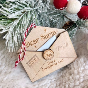 Caro porta-enfeites de Papai Noel para porta-cartas de enfeites de lista de Natal