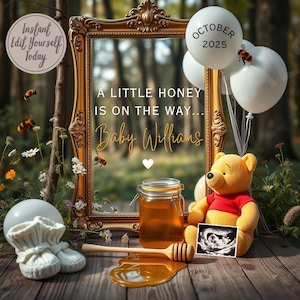 Annuncio della gravidanza di Winnie the Pooh: rivelazione del piccolo Honey (modello digitale)