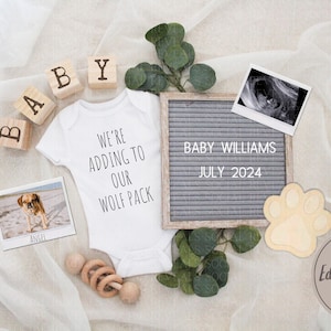 Dog Pregnancy Announcement: Pet Social Media Reveal (Digital)