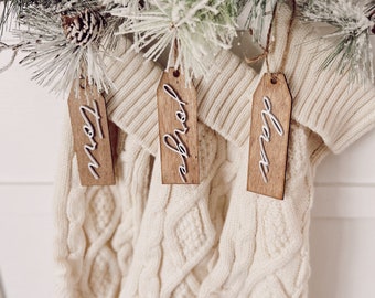 Custom Stocking Tags Names for Stockings Personalized Stocking