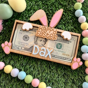 Portamonedas de Pascua Regalo para niños Idea de canasta de Pascua Portamonedas de conejito
